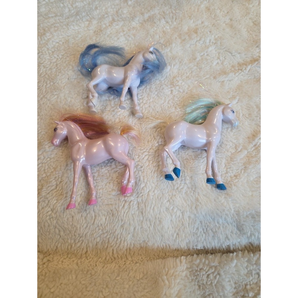 Mattel Pocket Pony Lot Of 3 Pink Blue‎ Green